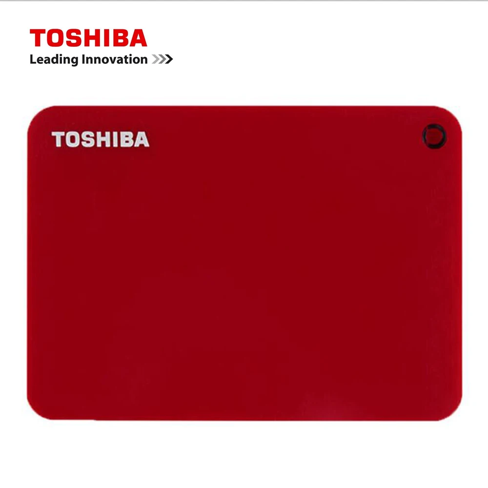 

Toshiba Canvio Advance 2TB Portable External Hard Drive USB 3.0, Red (HDTC920XR3AA)