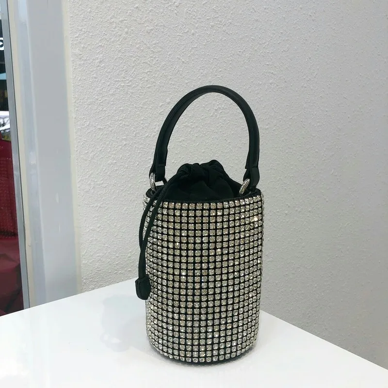 

Rhinestone bag sparkling bucket bag all kinds of portable one shoulder messenger bag bags for women 200