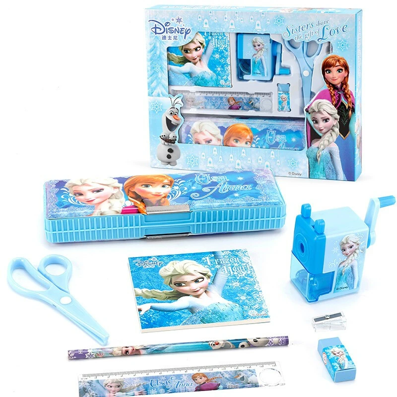 Disney Frozen with 5 Popups Cartoon Birthday/School/ Christmas Gift Pencil Box 