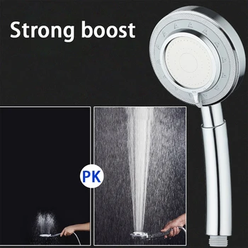 

Bath Sprayer Shower Head Modern Fashion 3 Spray Modes ABS Hotel Bathroom Top Water Rainfall Shower Nozzle Universal