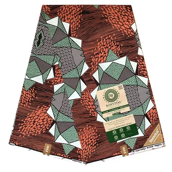 

2020 New Arrival nigerian real african print fabric 6 yards of African fabric African wax prints fabric for dress