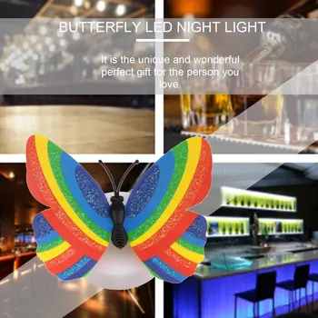 

Creative Cute 3D Butterfly LED Light Color Changing Night Light Home Room Desk Wall Decor For Bedroom Living Room