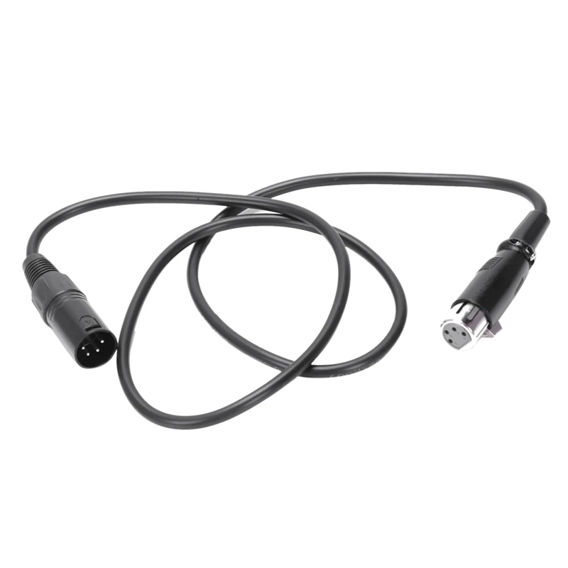 4 pin XLR кабель для мужчин XLR Мощность кабель длиной 1 м для DSLR фотокамера