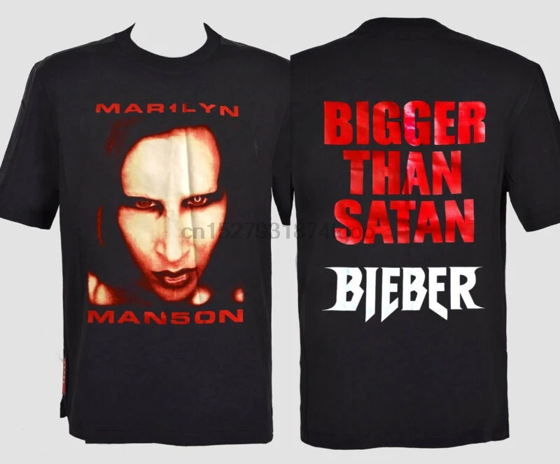 marilyn manson t shirt justin bieber