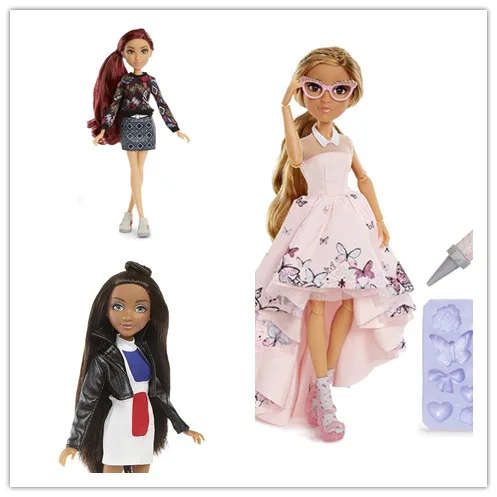 28cm Genuine Project Mc2 Core Doll Glass eyes Dress Up Doll Plastic Dolls Christmas Gift doll toys 