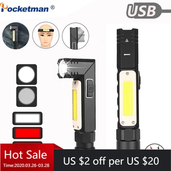 

[BEST DEAL]8000LM Led Flashlight Handfree Dual Fuel 90 Degree Twist Rotary Clip Waterproof