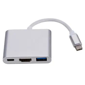 

USB C to HD-MI Adapter USB3.0 Type C Charging Hub Coverter for macBook Pro 2016