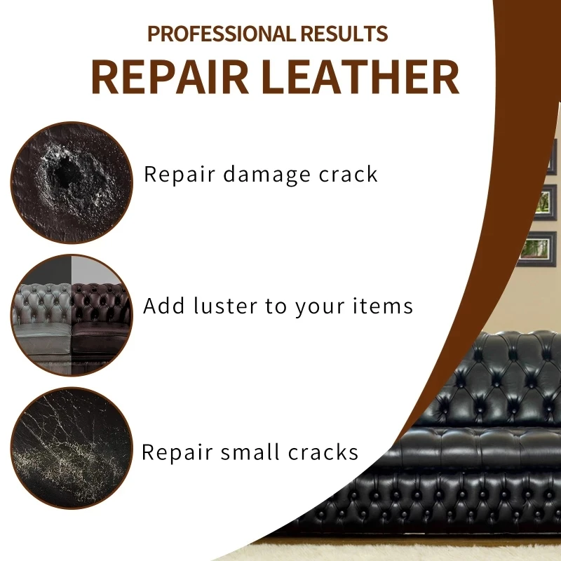 20ml Leather Repair Gel Color Repair Home Car Seat Leather Complementary Refurbishing Cream Paste Cleaner