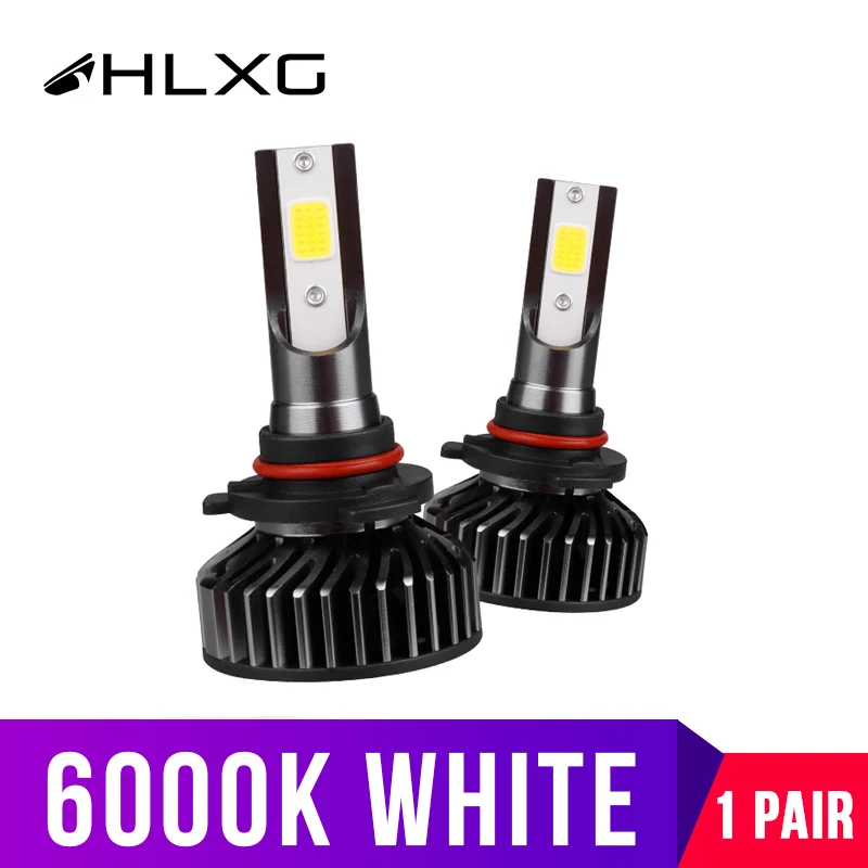 2 шт. Автомобильные светодиодные лампы H11 H9 H7 H4 9005 9006 6000K 12 В|Передние LED-фары для