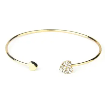 

Fashion Bracelets Heart Crystal Love Opening Bracelet Crystal Bracelets Women Wristlet Jewelries Ornaments Fantastic Bracelets