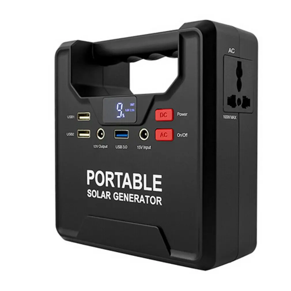 

100W Portable Generator Battery Backup Pack 133WH AC DC USB Outlet Power Station LCD Display Energy Storage