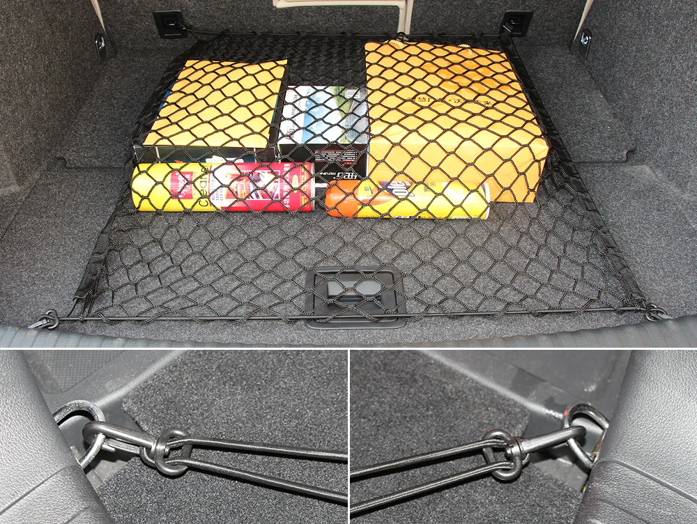 Car Cargo Mesh Net Trunk bagages for Peugeot 3008 2 SUV 2017 2018 2019 Stockage 4 crochets Organisateur Styling Accessoires organisateur de coffre 