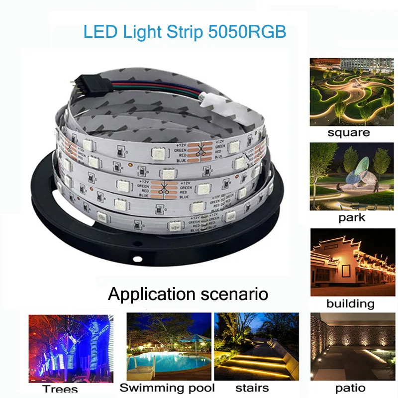 

LED Light Strip 5050RGB Epoxy Waterproof And Durable Highlight Colorful Atmosphere Lamp LED Light Bar 10M300 Lamp