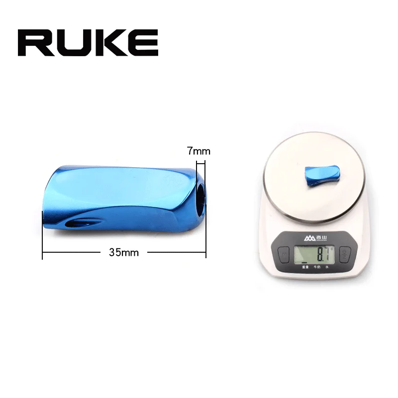 Ruke 1pc FIshing Reel Alloy Knob For Bait Casting Fishing Reel Metal Material Include 2pcs Bearing And 4pcs Washer DIY Accessory