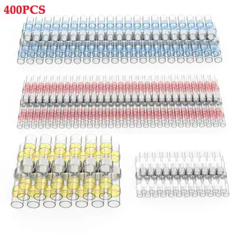 

400x Heat Shrink Butt Solder Sleeve Wire Connector Terminals Box Splice Crimp