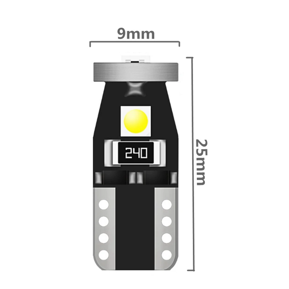 Новые светодиодсветодиодный лампы T10 W5W 501 192 2825 WY5W 3030 для автомобиля чтения