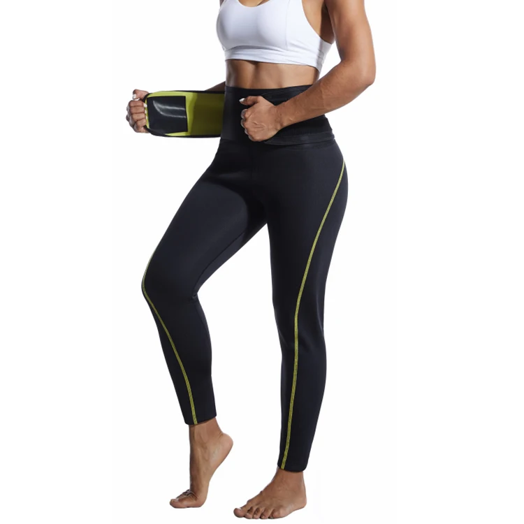 CXZD Women Neoprene Sauna Sweat Pants Fat Burn Corset Leg Slimming Body Shaper Anti Cellulite Compression Leggings Shapewear tummy control shapewear