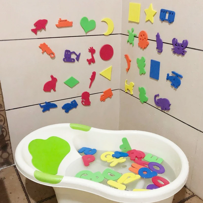 Letter Puzzle Bath Toys For Kids Baby Water Game Early Educational Learning Children 2 Years Kid Bathroom | Игрушки и хобби