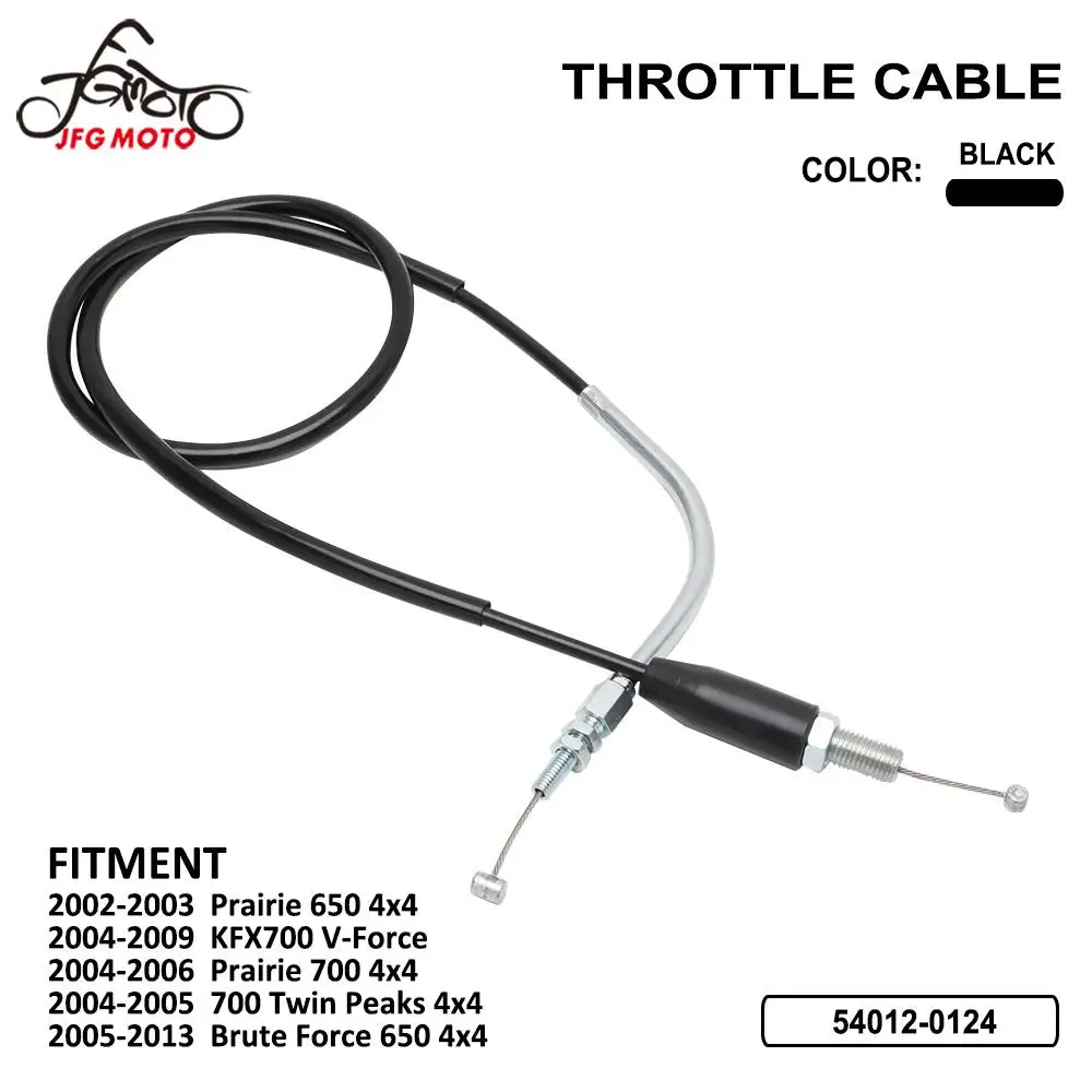 Motorcycle Steel Wire Throttle Cable For Kawasaki Prairie 650 KFX700 V