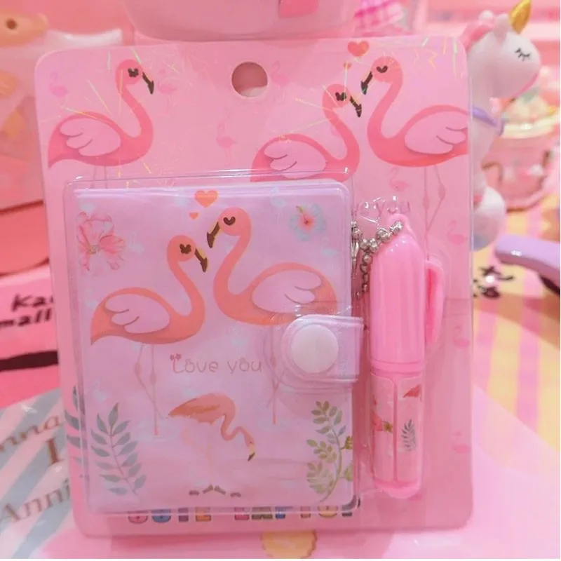 12 упак./лот милый Единорог Фламинго Портативный мультфильм Тетрадь + набор