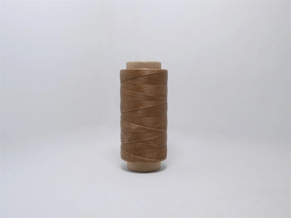 Meat Brown 6921 150 метров Диаметр 1,2 мм 250D полиэстер швейная вощеная нить кожаный плетеный шнур ручной работы много цветов - Цвет: Meat Brown 6921