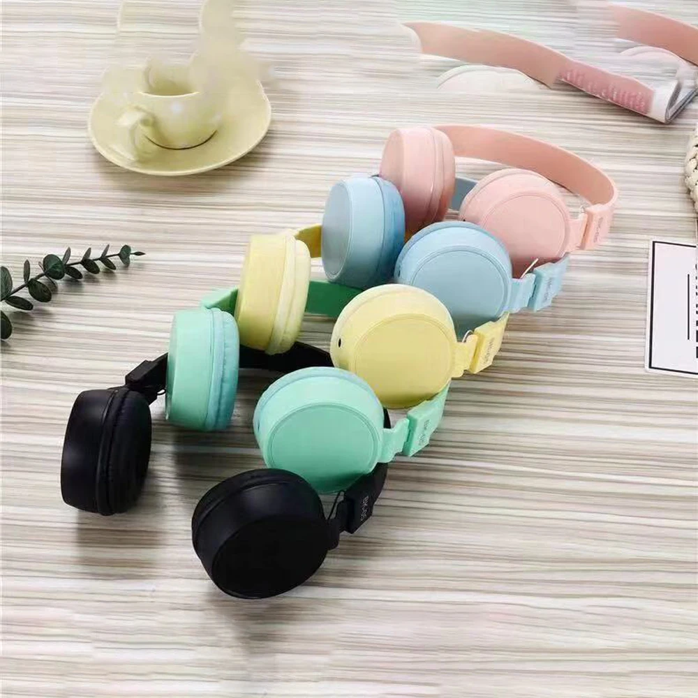 Foldable adjustable PU leather Stereo Headset Earphone Over Head Headphones Super Bass 3 5mm jack With MIC Fashion Sports GT