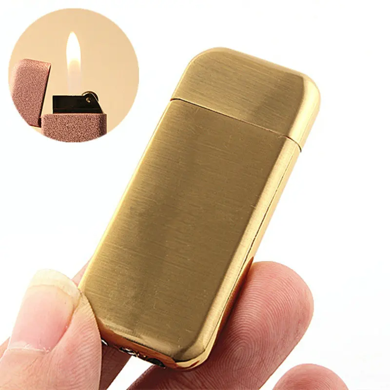 DOL076 metal plating wheel butane gas lighter creative multi color