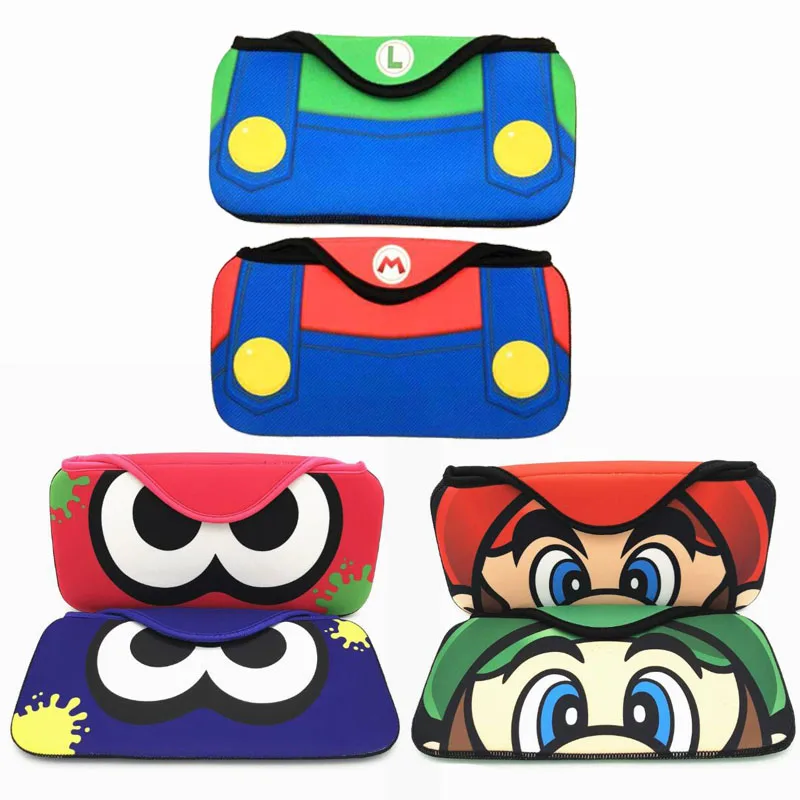 

Shockproof Soft Cloth Storage Bag Case for Nintend Switch NS Lite Console Mario Pokemon Splatoon Cover Protector Store Pouch Box