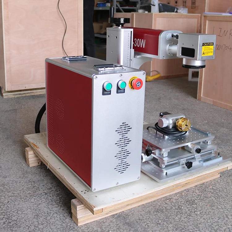 Mini 20W Fiber Electronic Laser Marking Machine for Printed Circuit Board