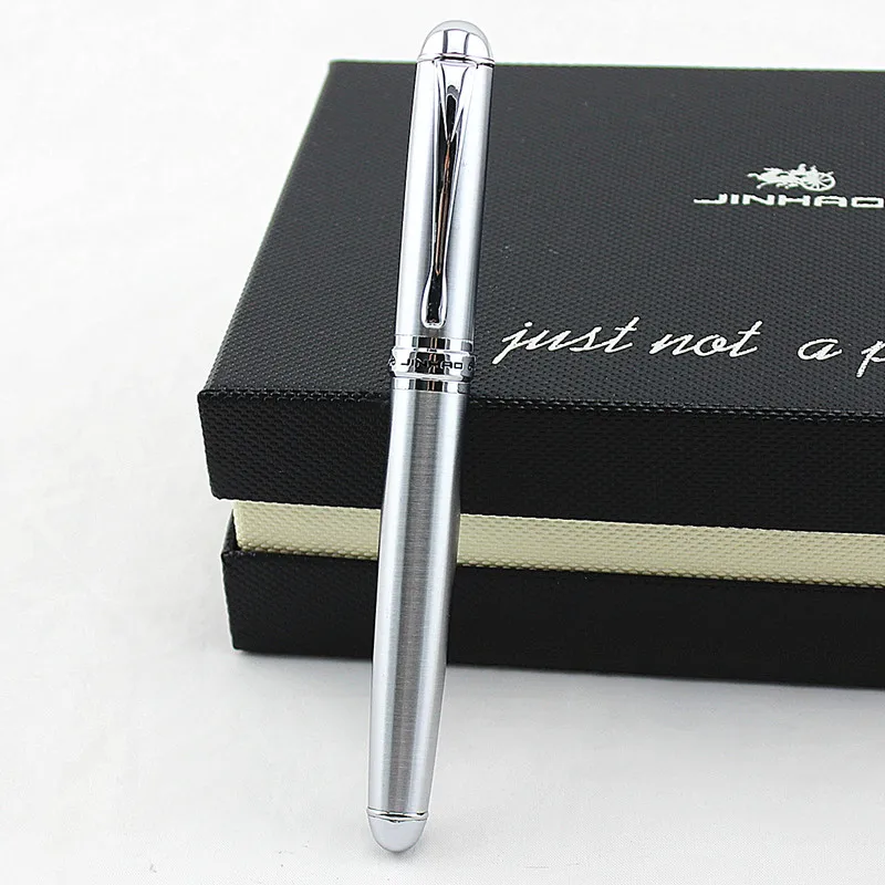 1 Икс эдвансед Исполнительный перьевая ручка Jinhao 750 Черный и серебряный квадратный узор чернильная ручка - Цвет: O