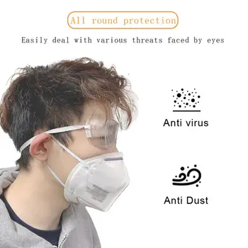 

V 5pcs New High Quality multifunctional Colorless Transparent Dust Goggles