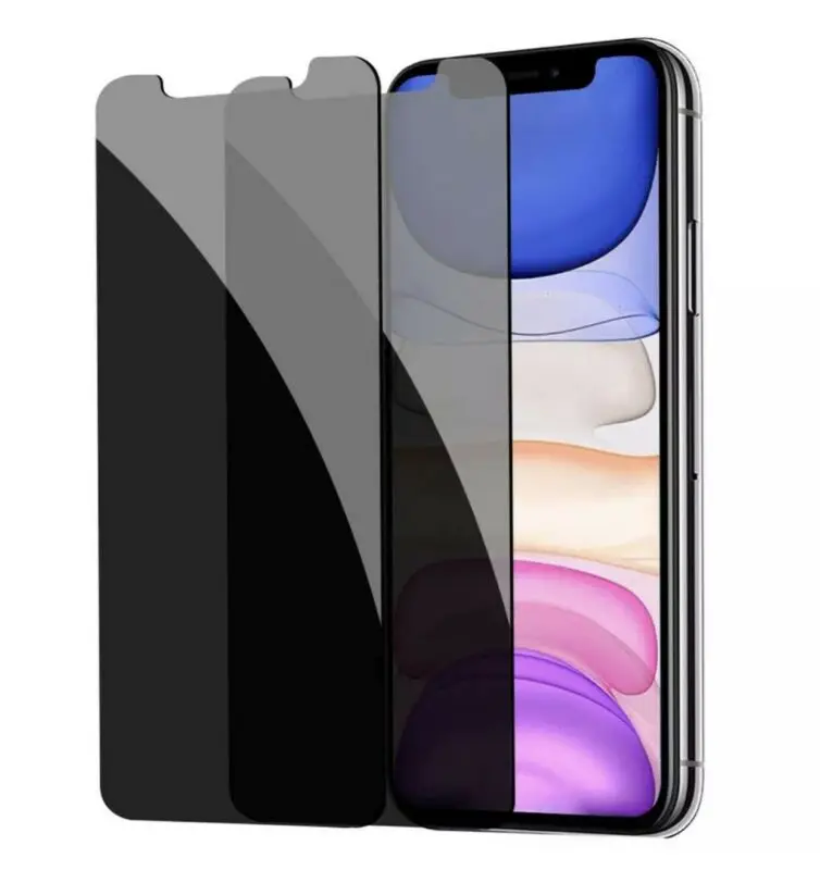 privacy policy 2x Privacy Tempered Glass Anti-Spy Screen Protector For iPhone 11 Pro XS Max XR