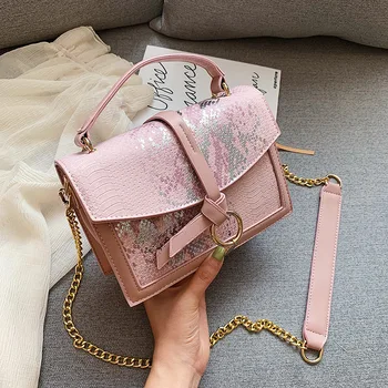 

Snake Pattern Small Shoulder Messenger Bag Leather Crossbody Bags For Women 2020 Mini Shoulder Bag Female Travel Totes Рюкзак