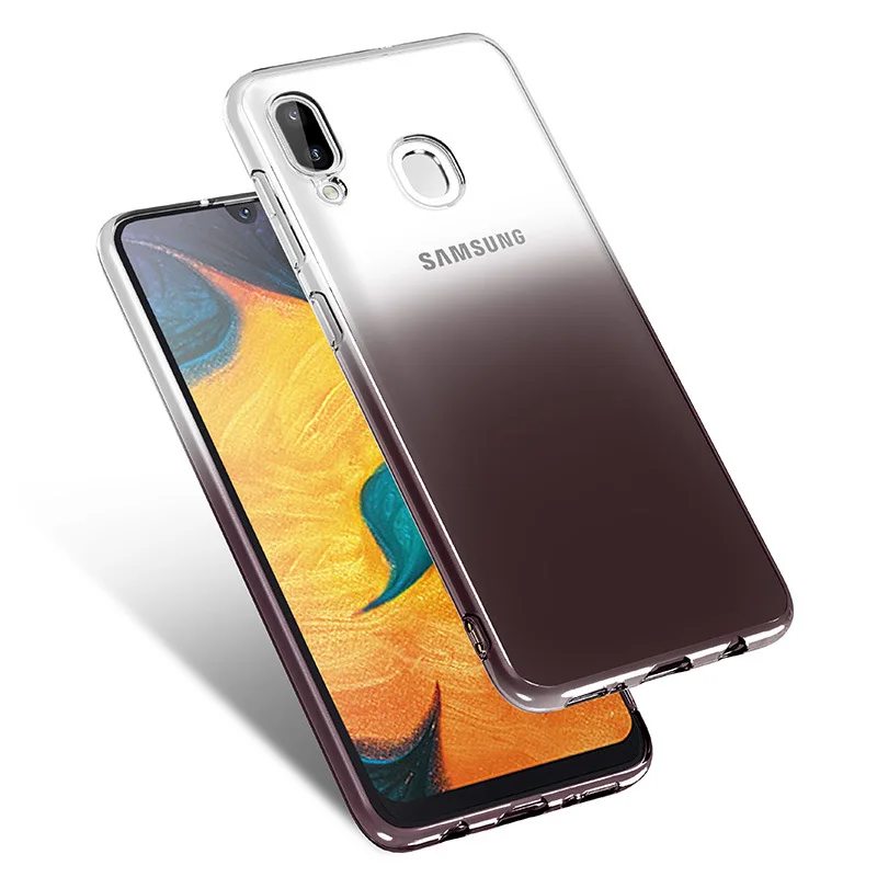 10 шт. Градиент красочный мягкий чехол из tpu для samsung A9S A8S A6S A70 A60 A50 A40 A30 A10 M30 M20 M10 ультратонкая Защитная крышка