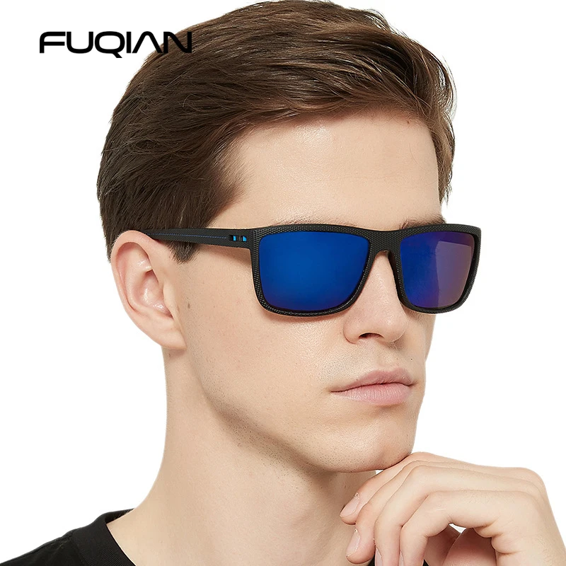 

FUQIAN 2020 Polarized Men Sunglasses New Square Male's Sun Glasses Unique Design Eyeglasses Fashion Driving Goggles UV400