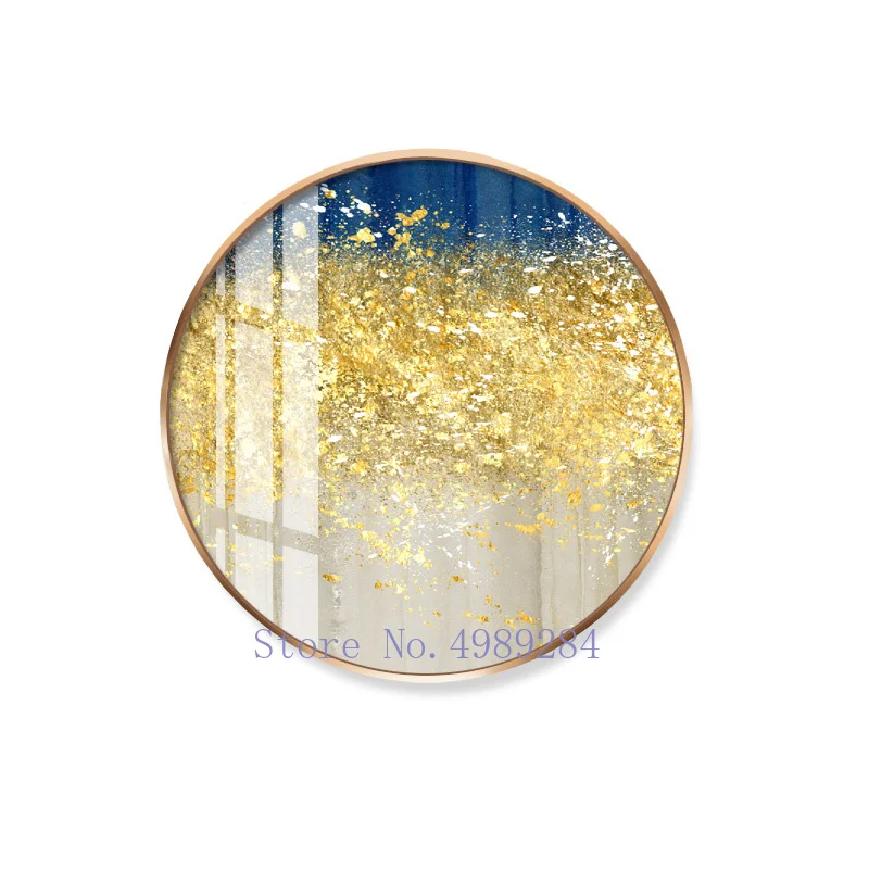 Китайская Гостиная абстрактная Фреска пейзаж современный круглый фон настенная подвеска Украшение дома Куадрос Decoracion салон