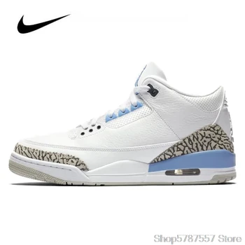 

Nike Air Jordan Retro 3 Valor Blue Mens Jordan Basketball Shoes High-top Men's Jordan Shoes Basketball Shoe Gym Training Boots