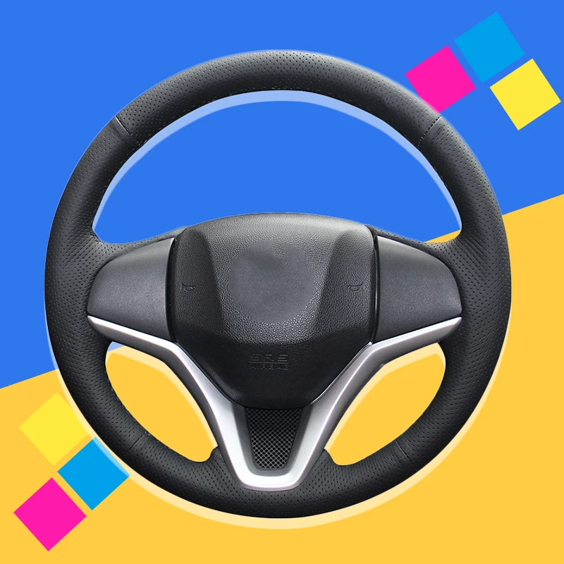 Авто оплетка на рулевое колесо Крышка для Honda Fit 2014-2019 City Jazz HR-V HRV 2016-2019