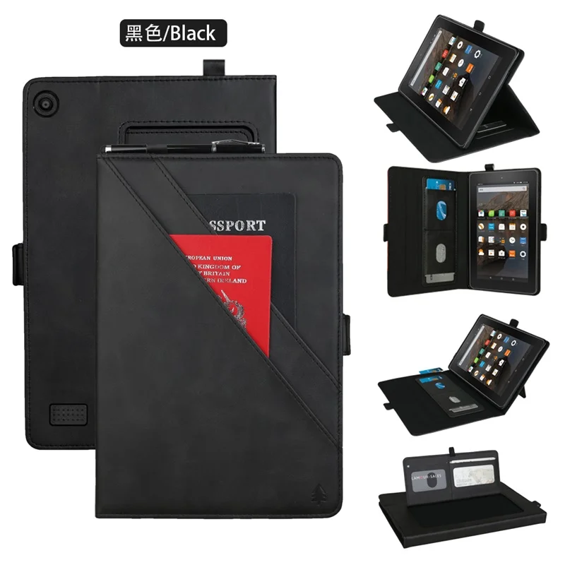 Чехол для Amazon New Fire 7 чехол для планшета Смарт кожаный Слот для карт Стенд чехол сумки чехол для kindle fire 7 9 поколение