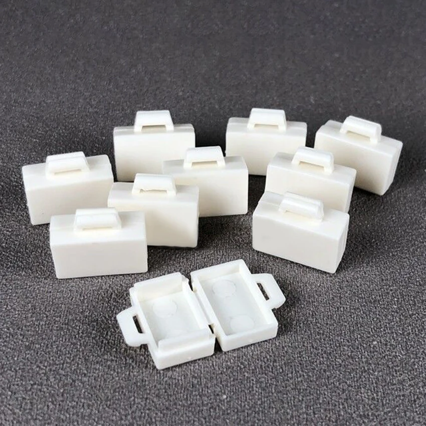 10Pcsset Box Block Legoingly Figures Briefcase Suitcase Handbag Building Blocks MOC Accessories DIY Kids Toys Bricks Gifts (5)