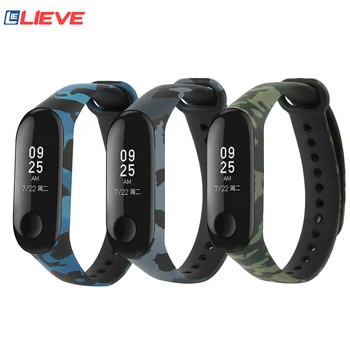 

Camouflage Strap for Xiaomi Mi Band 3 4 Smartwatch Silicone Wrist Straps For Xiaomi Mi Band 3 4 Bracelet Miband For M3 M4 Plus