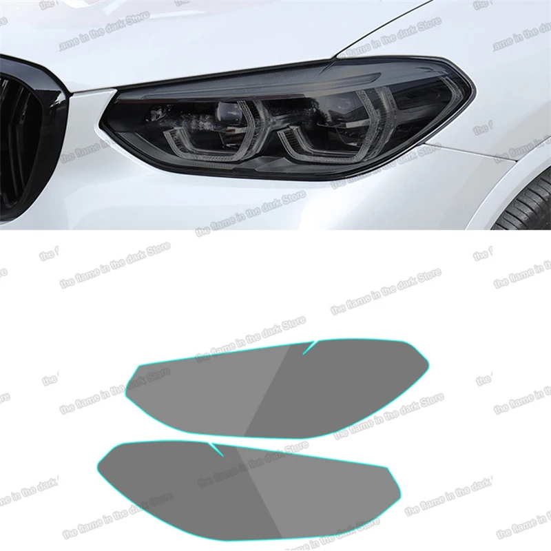 Прозрачная Черная защитная пленка lsrtw2017 для автомобильных фар из ТПУ bmw x3 2018 2019 2020