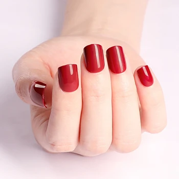 

Wholesale 240Pcs Short Acrylic False Nail Candy Fake Fingernails For Design DIY Full Cover Tips Manicure Tools