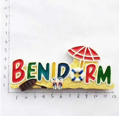3D испанский туристический сувенир Benidorm torrevieneja магниты на холодильник декоративный магнит для холодильника домашний декор