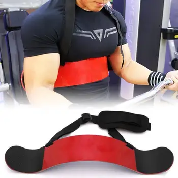 

biceps training board dumbbell barbell equipment biceps board curved lifting arm trainer frame B6Q5