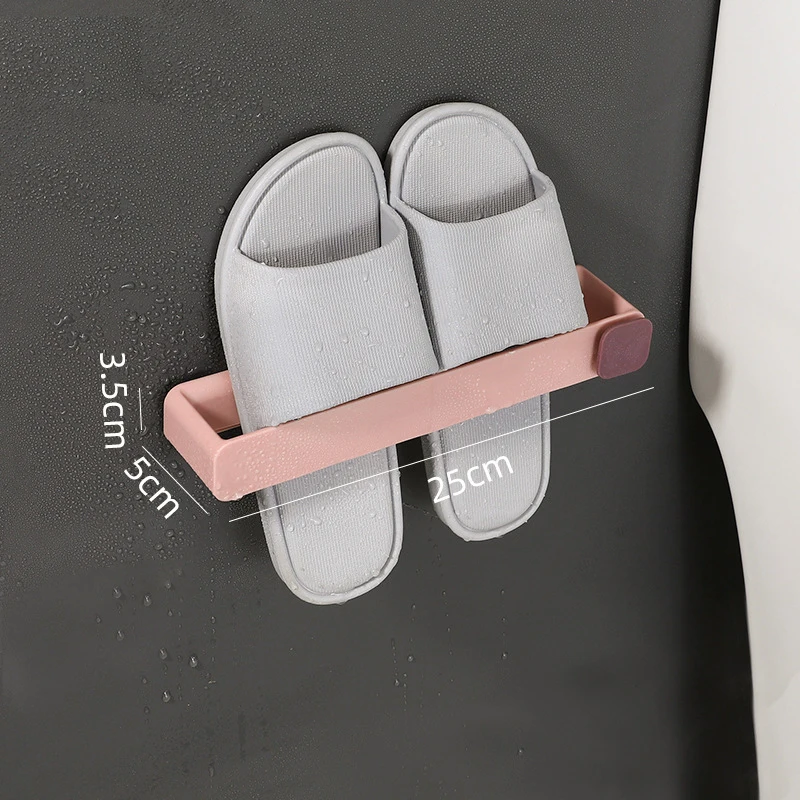 Wall Mounted Foldable Shoe Rack, Slippers Drain Storage Rack, Shoe Hanging Holder, Bathroom and Bedroom Organizer 3