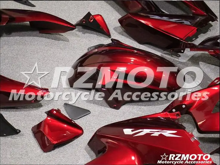 Мотоциклетный обтекатель abs комплект для Honda VFR800 2007 2008 2009 2010 2011 2012 корпусные детали пресс-форм красный Магазин № 0060