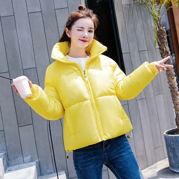 

Abrigos Mujer Invierno 2019 Short Winter Jacket Women Cotton Padded Jacket Female Parka Coat Womens puffer jacket big size