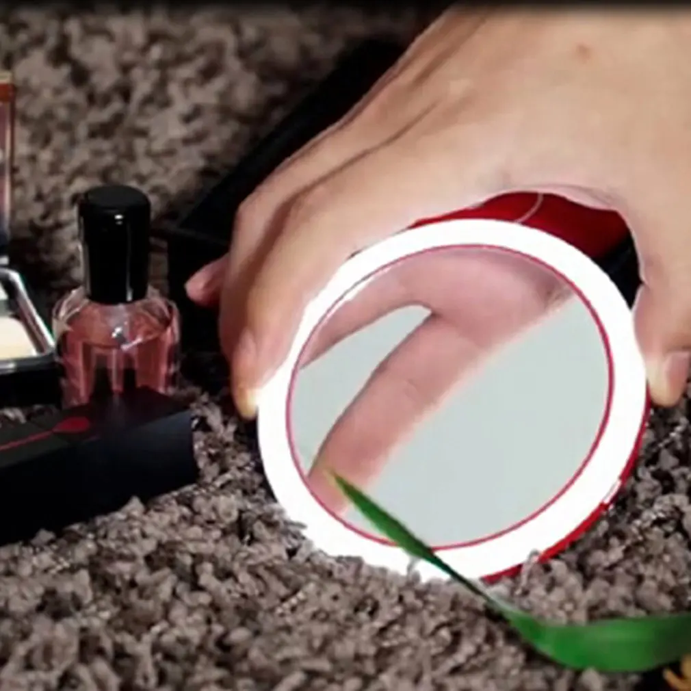 Wireless Charging Mirror Led Smart Makeup Mirror Portable Makeup Mirror 360 Degree Ring Fill Light Makeup Mirror