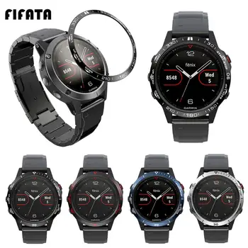 

FIFATA Metal Watch Bezel For Garmin Fenix 5 Smart Watch Carving Time Anti-scratch Protection Ring For Fenix 5 Smart Accessories